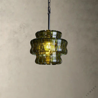 Ghiaccio Pendant - Bronze / Green - Pendant Light