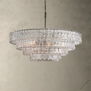 Ghiaccio Round Chandelier 36’’ 48’’,60’’ - 36’’ / Bronze / Clear - chandelier