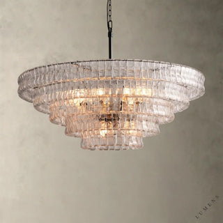Ghiaccio Round Chandelier 36’’ 48’’,60’’ - 48’’ / Bronze / Clear - chandelier