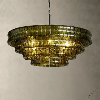 Ghiaccio Round Chandelier 36’’ 48’’,60’’ - 36’’ / Bronze / Green - chandelier