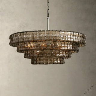 Ghiaccio Round Chandelier 36’’ 48’’,60’’ - 36’’ / Bronze / Smoke - chandelier