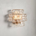 Brass / Clear Ghiaccio Sconce