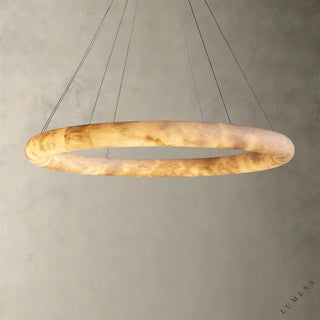 Halima Halo Alabaster Chandelier - 48’’ - chandelier