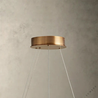 Halima Halo Alabaster Chandelier - chandelier