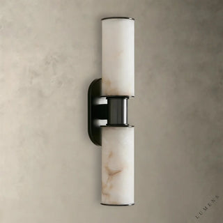 Harlin Double Sconce in Alabaster - wall sconce