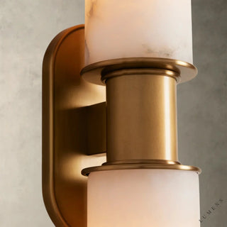 Harlin Double Sconce in Alabaster - wall sconce