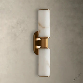 Harlin Double Sconce in Alabaster - wall sconce