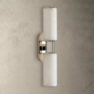 Harlin Double Sconce in Alabaster - wall sconce