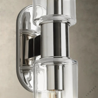 Harlin Double Sconce in Clear - wall sconce