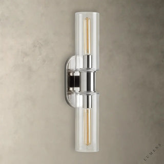 Harlin Double Sconce in Clear - wall sconce