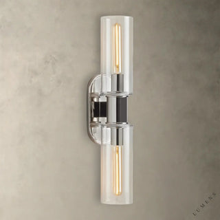 Harlin Double Sconce in Clear - wall sconce