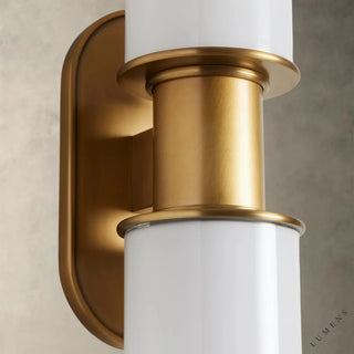 Harlin Double Sconce in Milk - wall sconce
