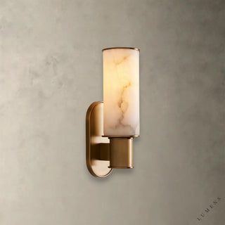 Harlin Sconce in Alabaster - Brass - wall sconce
