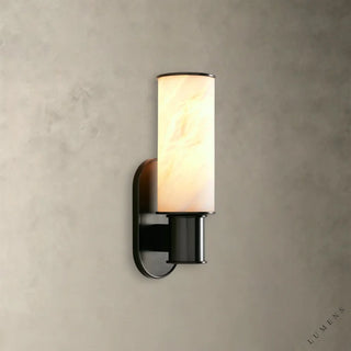 Harlin Sconce in Alabaster - Bronze - wall sconce