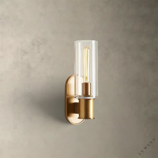 Harlin Sconce in Clear - Brass - wall sconce