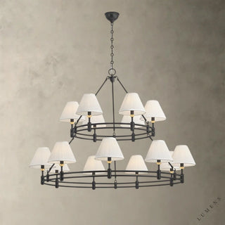 Howard Double Layer Chandelier - Bronze - chandelier