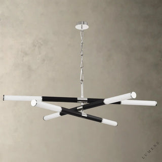 Huntington Chandelier - Nickel/Bronze - chandelier