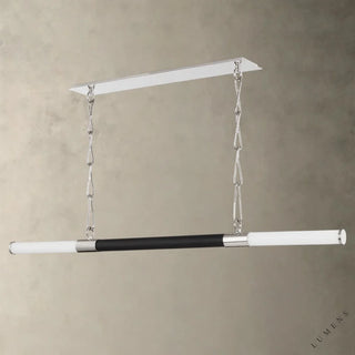 Huntington Linear - Nickel/Bronze - chandelier