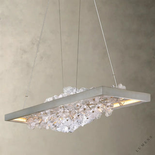 Jasmine Linear - Nickel - chandelier