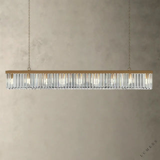 Leyland Rectangular Chandelier - 72’’ / Brass - chandelier