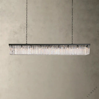 Leyland Rectangular Chandelier - 72’’ / Bronze - chandelier
