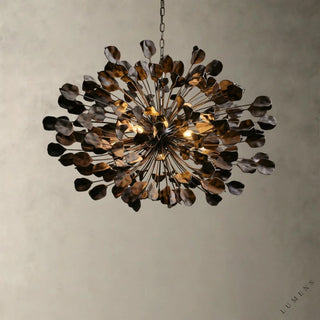 Lunaria Ceramic Chandelier - Bronze/Ebony - chandelier