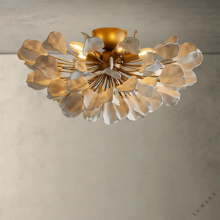 Lunaria Flush Mount - Brass / Ivory - Flush Mount