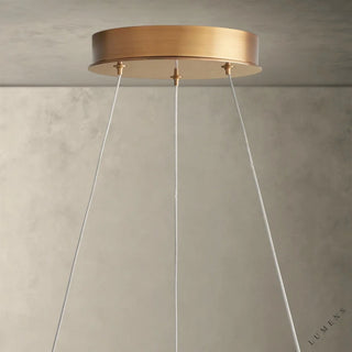 Lyla 2-Tier Round Chandelier - chandelier