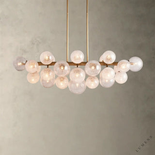 Mandoza Linear Chandelier - Brass - chandelier
