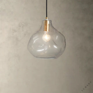 Organic 12’’ Glass Pendant - Clear - Pendant Light