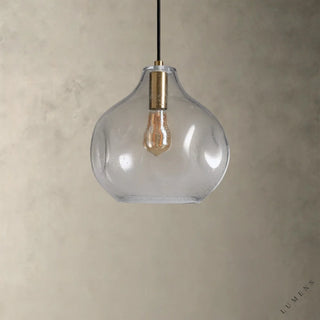 Organic 12’’ Glass Pendant - Pendant Light