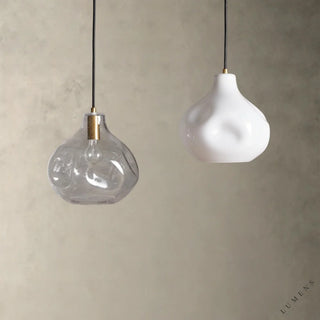Organic 12’’ Glass Pendant - Pendant Light
