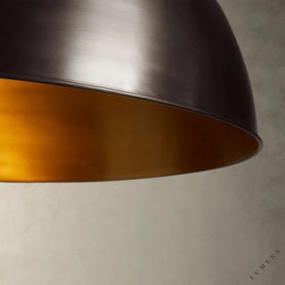 Recycled Metal Dome Pendant 14’’ 24’’ - chandelier