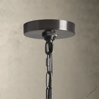 Recycled Metal Dome Pendant 14’’ 24’’ - chandelier