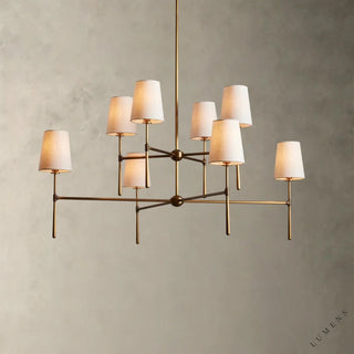 Rhodes Chandelier - Brass - chandelier