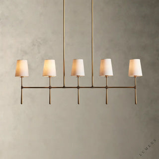 Rhodes Linear Chandelier - 5 Light / Brass - chandelier