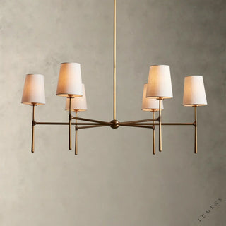 Rhodes Round Chandelier - Brass - chandelier