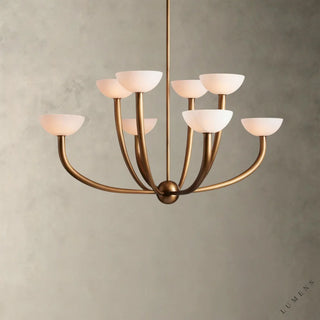 Saguaro Alabaster Chandelier 22’’ 42’’ - 42’’ / Brass - chandelier