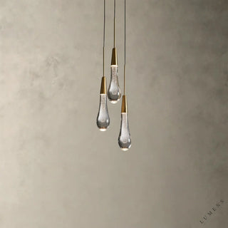 Soltaire Cluster Pendant - Brass - Pendant Light