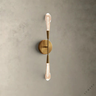 Soltaire Double Sconce - Brass - wall sconce
