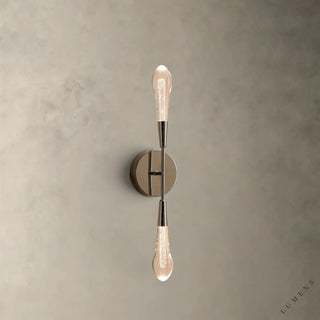 Soltaire Double Sconce - Nickel - wall sconce