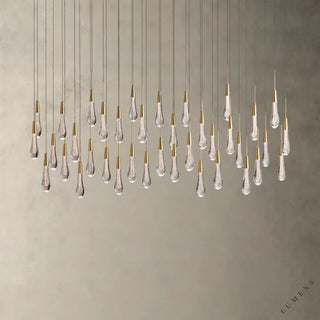 Soltaire Linear Chandelier 37’’ 50’’ 60’’ 70’’ - 60’’ / Brass - chandelier