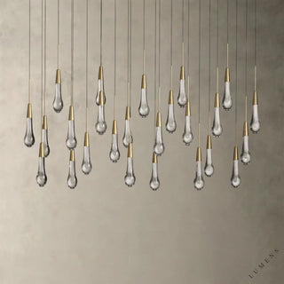 Soltaire Linear Chandelier 37’’ 50’’ 60’’ 70’’ - 50’’ / Brass - chandelier