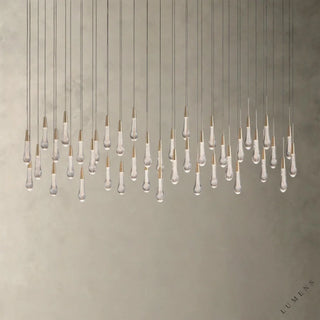 Soltaire Linear Chandelier 37’’ 50’’ 60’’ 70’’ - 70’’ / Brass - chandelier