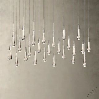 Soltaire Linear Chandelier 37’’ 50’’ 60’’ 70’’ - 50’’ / Nickel - chandelier