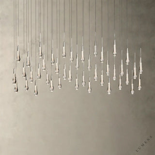 Soltaire Linear Chandelier 37’’ 50’’ 60’’ 70’’ - 70’’ / Nickel - chandelier