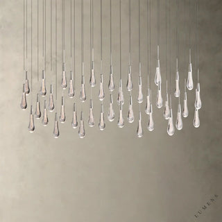Soltaire Linear Chandelier 37’’ 50’’ 60’’ 70’’ - 60’’ / Nickel - chandelier