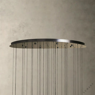 Soltaire Round Chandelier 17’’ 24’’ 36’’ 58’’ - chandelier