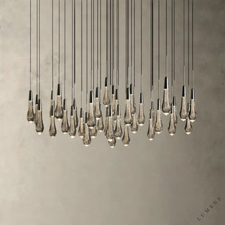 Soltaire Round Chandelier 17’’ 24’’ 36’’ 58’’ - 48’’ / Nickel - chandelier