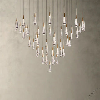 Soltaire Round Chandelier 17’’ 24’’ 36’’ 58’’ - 58’’ / Brass - chandelier